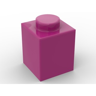 Lego alternative Q-Bricks Teil 3005 30071 35382 - Stein 1 x 1 - Magenta Rot