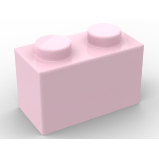 Lego alternative Q-Bricks Teil 3004 - Stein 1 x 2 - Rosa